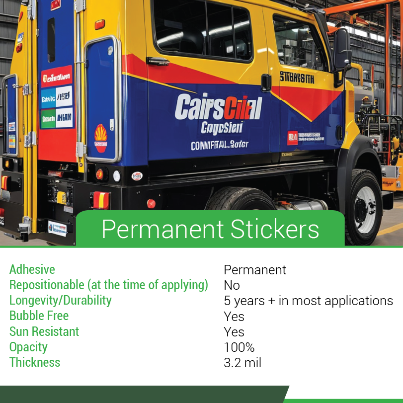 Permanent Stickers